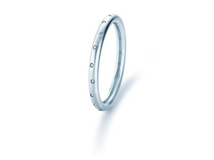 Diamantring Starlit Sky in Silber