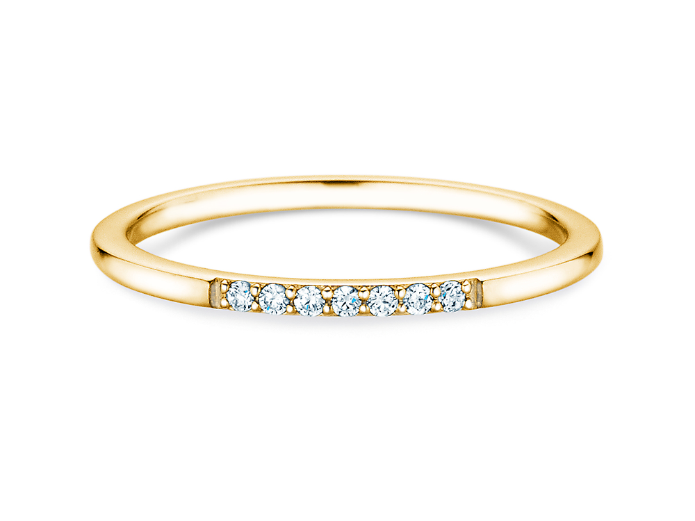 Diamantring Unity in 14K Gelbgold mit Diamanten 0,05ct G/SI