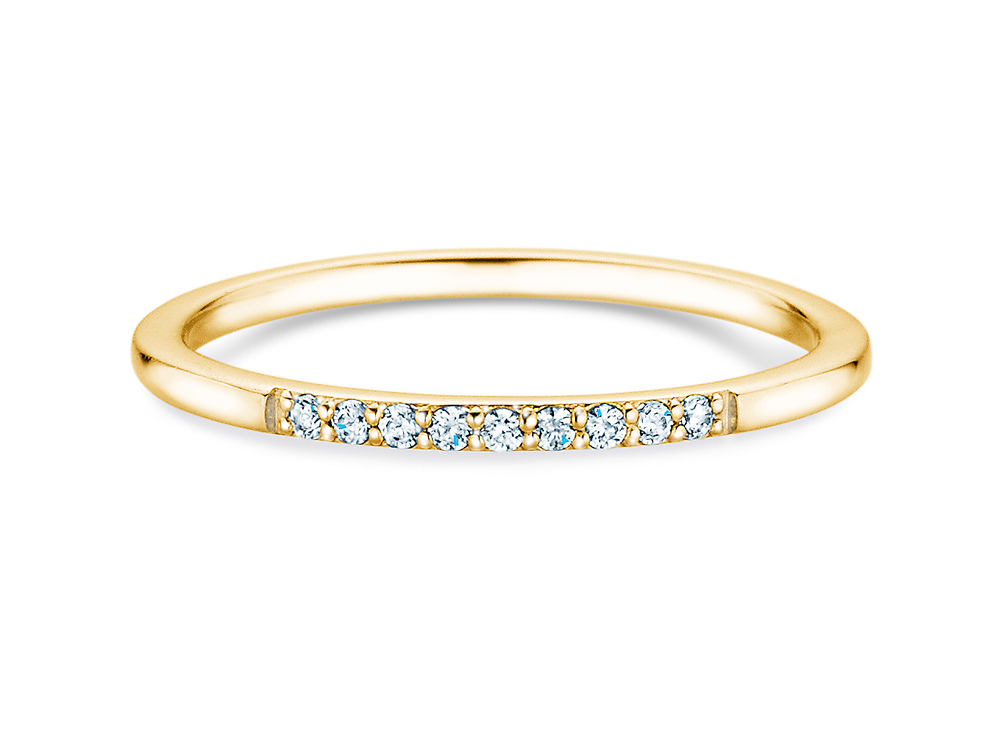 Diamantring Unity in 9K Gelbgold mit Diamanten 0,07ct G/SI