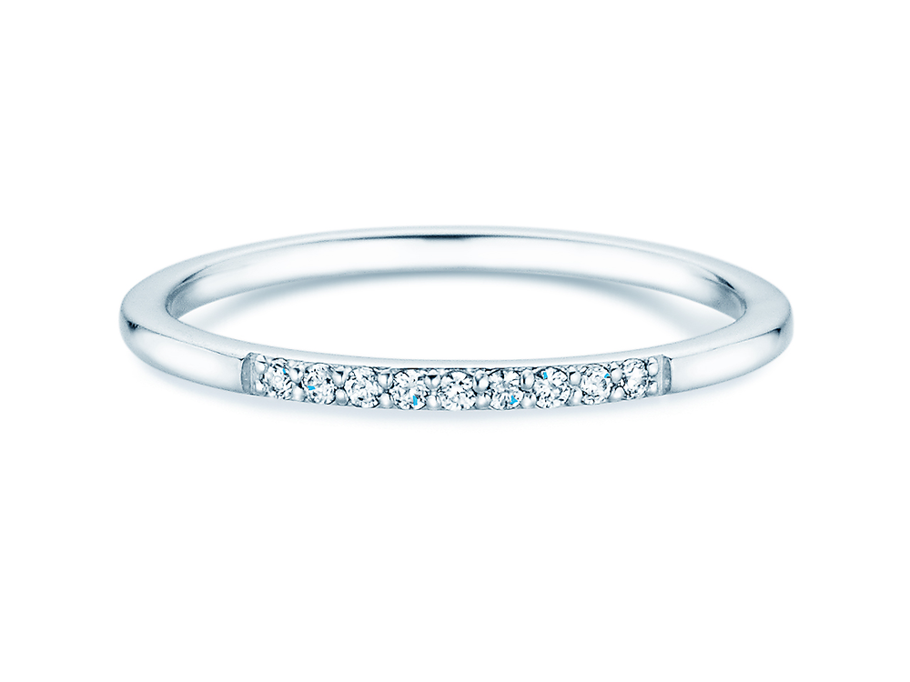 Diamantring Unity in 18K Weißgold mit Diamanten 0,07ct G/SI