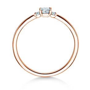 Diamantring Vivid Petite Cushion Cut in Roségold