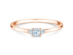 Diamantring Vivid Petite Cushion Cut in Roségold