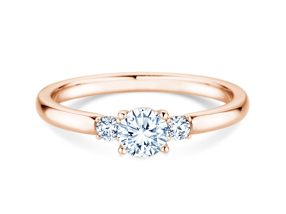 Ring Vivid Petite Diamond in 14K Roségold mit Diamanten 0,40ct G/SI