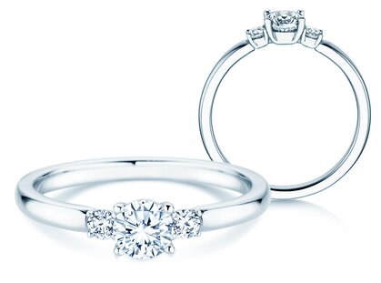 Ring Vivid Petite Diamond in 18K Weißgold mit Diamanten 0,40ct G/SI