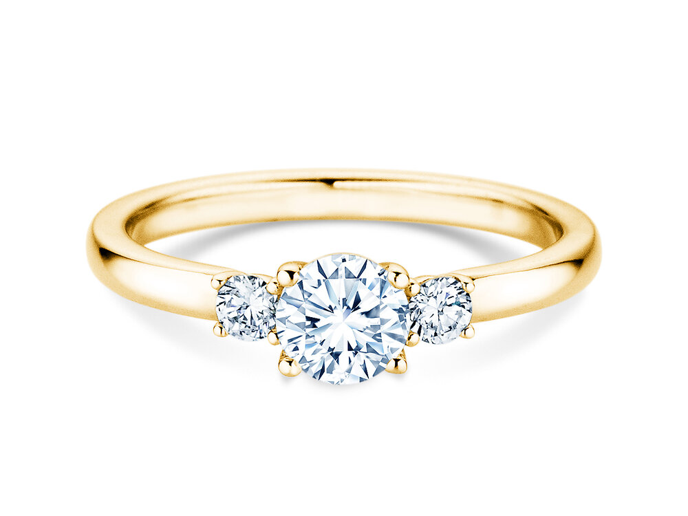 Ring Vivid Petite Diamond in 14K Gelbgold mit Diamanten 0,50ct G/SI