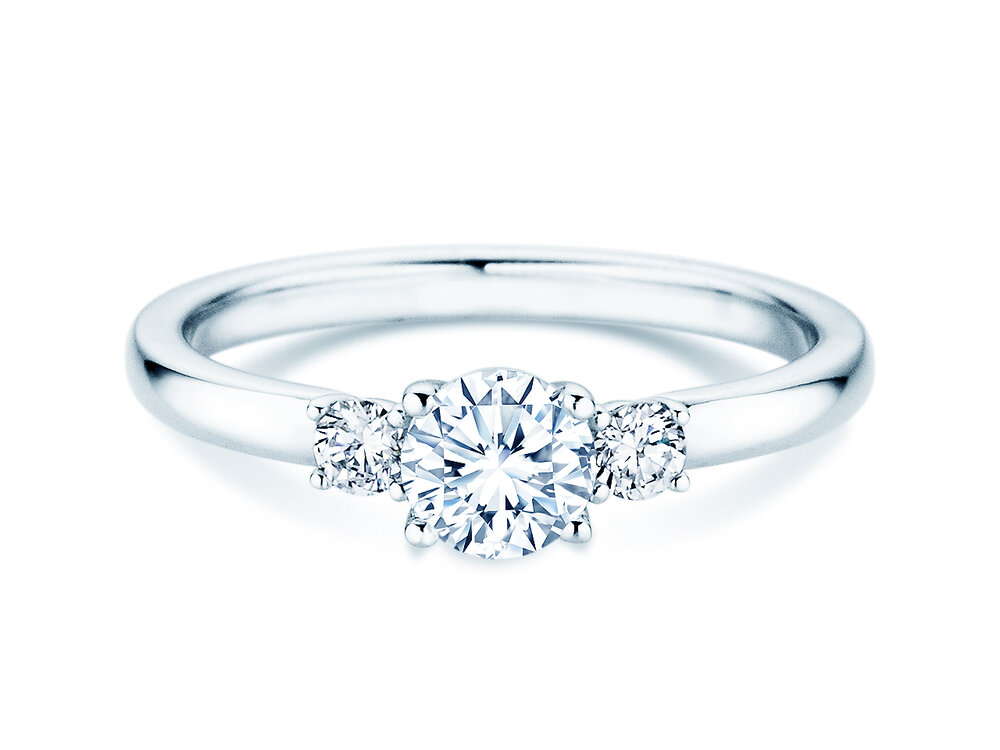 Ring Vivid Petite Diamond in 9K Weißgold mit Labordiamanten 0,50ct E/VS