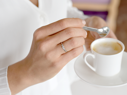 Ring Vivid Petite Diamond in Weißgold