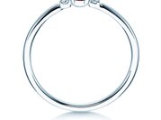 Farbsteinring Vivid Petite in 14K Weißgold mit Rubin 0,16ct und Diamanten 0,04ct