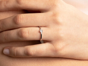 Diamantring Vivid Petite Emerald Cut