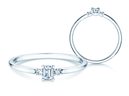 Diamantring Vivid Petite Emerald Cut