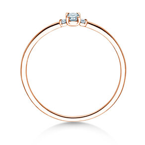 Diamantring Vivid Petite Radiant Cut in Roségold