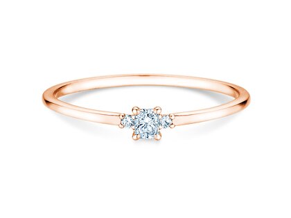 Diamantring Vivid Petite Radiant Cut in Roségold