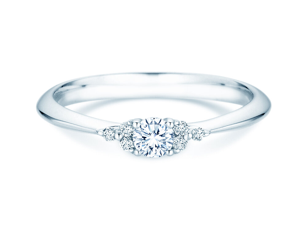 Ring Vivid Diamond in 18K Weißgold mit Labordiamanten 0,31ct E/VS