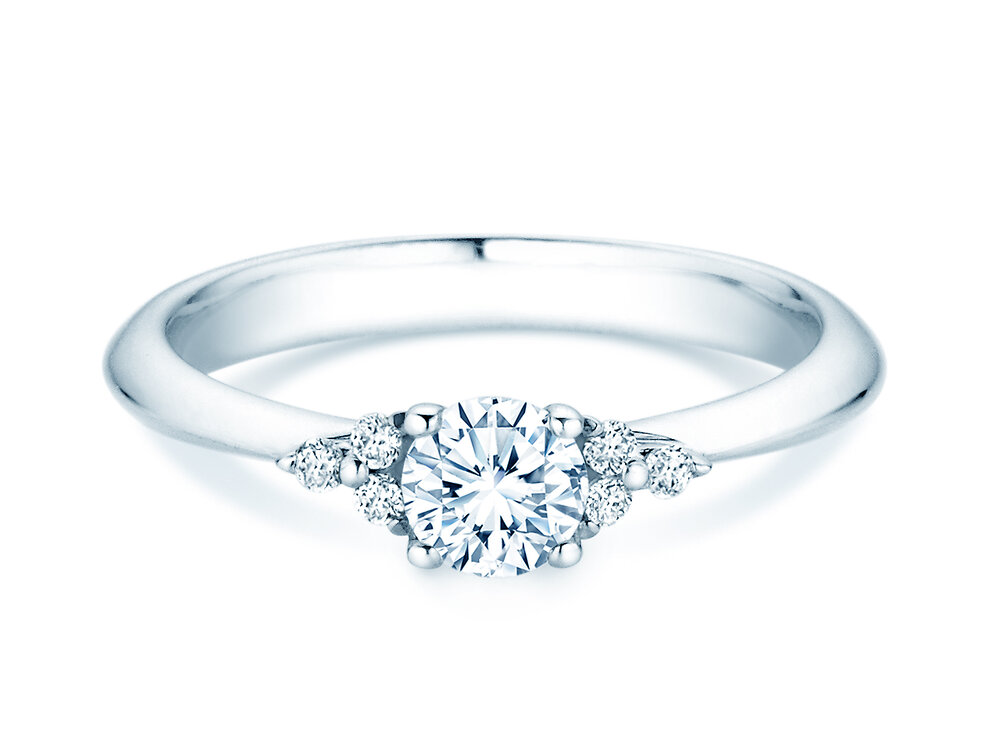 Ring Vivid Diamond in 9K Weißgold mit Labordiamanten 0,87ct E/VS