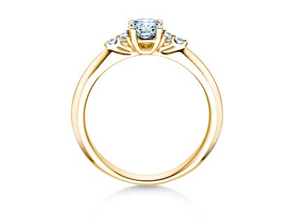 Diamantring Vivid Diamond in Gelbgold