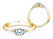 Diamantring Vivid Diamond in Gelbgold
