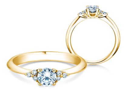 Diamantring Vivid Diamond in Gelbgold