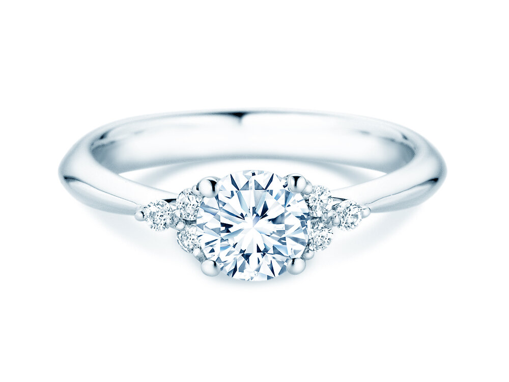 Ring Vivid Diamond in Platin 950/- mit Labordiamanten 1,18ct E/VS