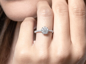 Diamantring Bloom Pavé