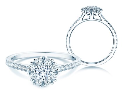 Diamantring Bloom Pavé