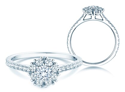 Diamantring Bloom Pavé