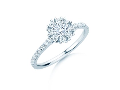 Diamantring Bloom Pavé