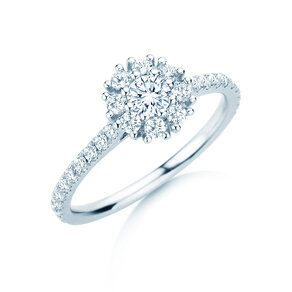 Diamantring Bloom Pavé