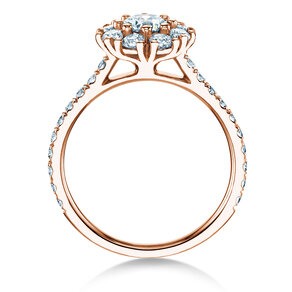 Diamantring Bloom Pavé in Roségold