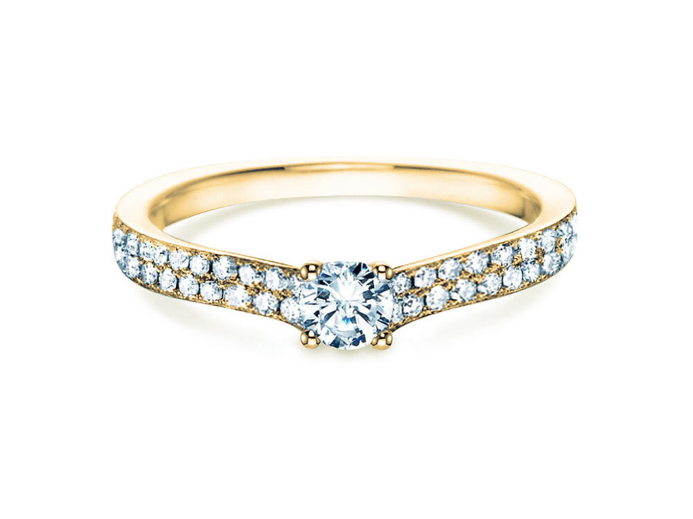 Diamantring Claire Petite in 18K Gelbgold mit Diamanten 0,50ct G/SI