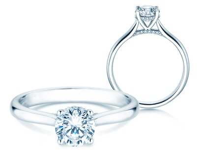 Diamantring Classic 4 Hidden Halo