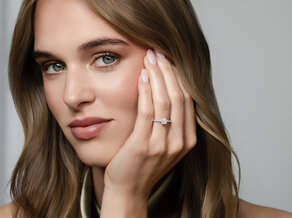 Diamantring Classic 4 Pavé in Roségold