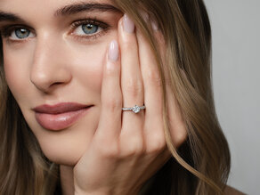 Diamantring Classic Pavé in Roségold