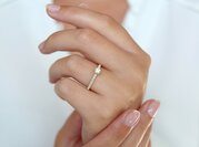 Diamantring Classic Pavé in Gelbgold