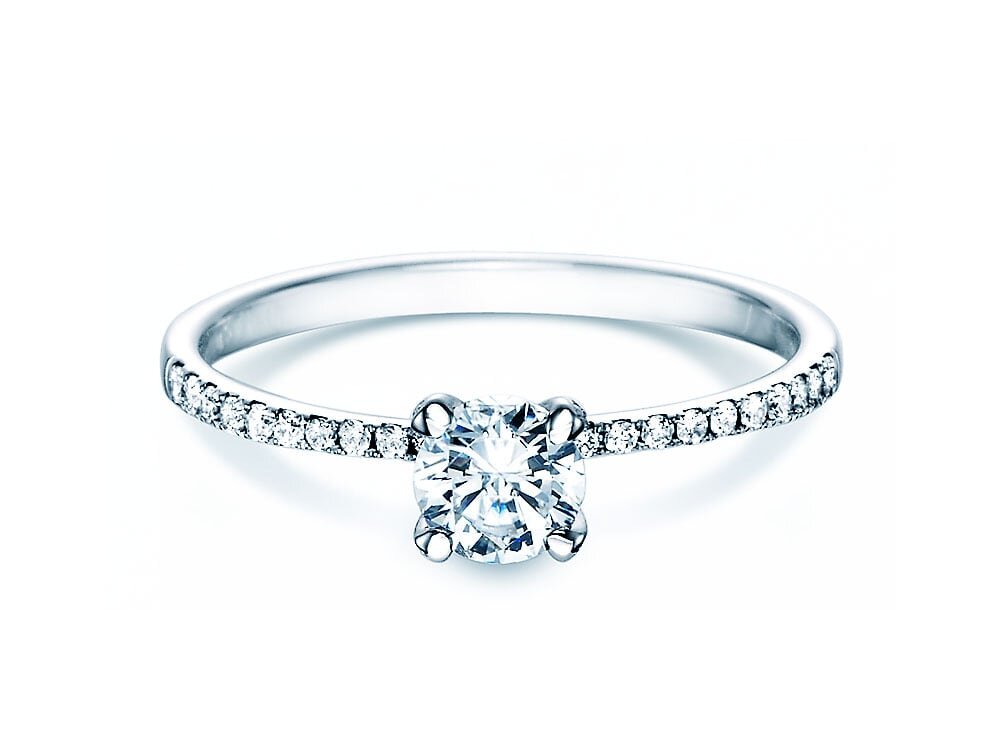 Diamantring Grace in 18K Weißgold mit Diamanten 0,70ct G/SI