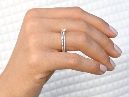 Diamantring Pure Diamond in 14K Weißgold mit Diamanten 0,49ct G/SI