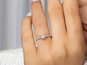 Diamantring Pure Diamond in 14K Weißgold mit Diamanten 0,49ct G/SI