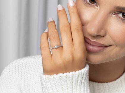 Diamantring Pure Diamond in 14K Weißgold mit Diamanten 0,49ct G/SI