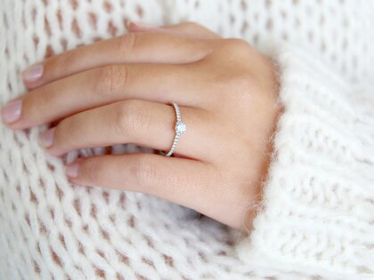 Diamantring Pure Diamond in 14K Weißgold mit Diamanten 0,49ct G/SI