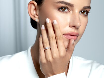 Diamantring Surprise Pavé in Platin