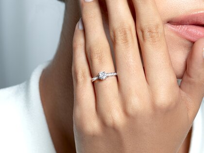 Diamantring Surprise Pavé in Platin