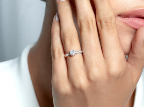 Diamantring Surprise Pavé in Platin