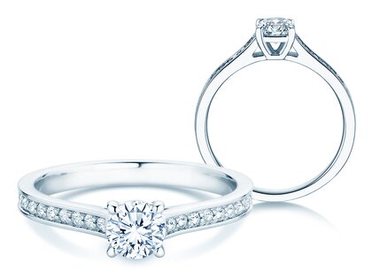 Diamantring Surprise Pavé in Platin