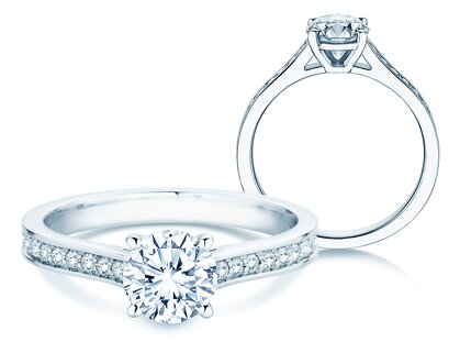 Diamantring Surprise Pavé in Platin