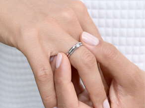 Solitärring Classic 6 in Platin 950/-