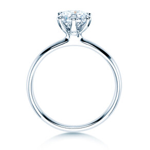 Solitärring Classic 6 in 9K Weißgold mit Diamant 1,00ct