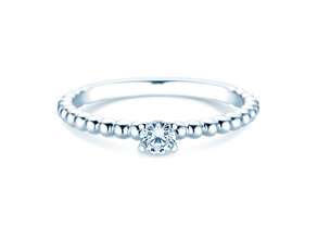 Solitärring Classic Beads Labordiamant