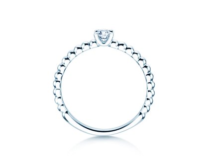 Solitärring Classic Beads Labordiamant