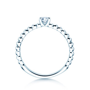Solitärring Classic Beads Labordiamant