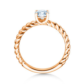 Solitärring Classic Loop in 9K Roségold mit Diamant 1,00ct