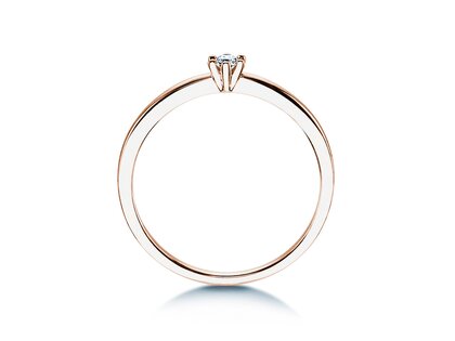 Solitärring Classic Petite in Roségold
